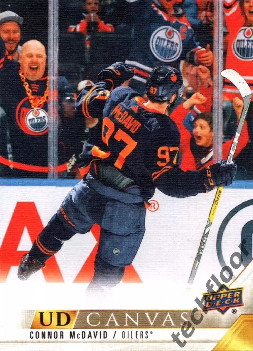 Карточка Canvas NHL Connor McDavid Edmonton Oilers/Коннор Макдэвид Эдмонтон НХЛ