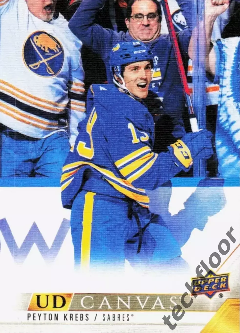 Карточка Canvas NHL Peyton Krebs Buffalo Sabres/Пейтон Кребс Баффало НХЛ