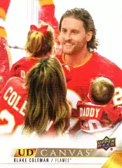 Карточка Canvas NHL Blake Coleman Calgary Flames/Блейк Коулман Калгари НХЛ