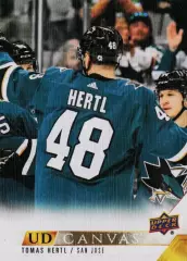 Карточка Canvas NHL Tomas Hertl San Jose Sharks/Томаш Гертл Сан-Хосе НХЛ