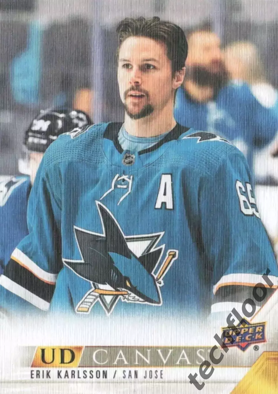 Карточка Canvas NHL Erik Karlsson San Jose Sharks/Эрик Карлссон Сан-Хосе НХЛ