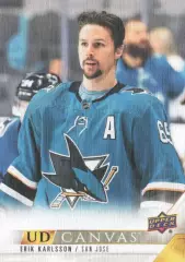 Карточка Canvas NHL Erik Karlsson San Jose Sharks/Эрик Карлссон Сан-Хосе НХЛ