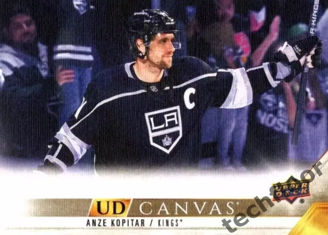 Карточка Canvas NHL Anze Kopitar LA Kings/Анже Копитар Лос-Анджелес НХЛ