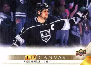 Карточка Canvas NHL Anze Kopitar LA Kings/Анже Копитар Лос-Анджелес НХЛ