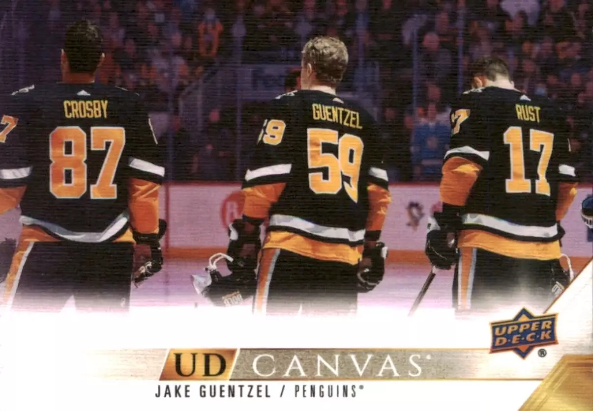 Карточка Canvas NHL Jake Guentzel Pittsburgh Penguins/Джейк Генцел Питтсбург НХЛ