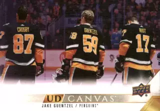 Карточка Canvas NHL Jake Guentzel Pittsburgh Penguins/Джейк Генцел Питтсбург НХЛ