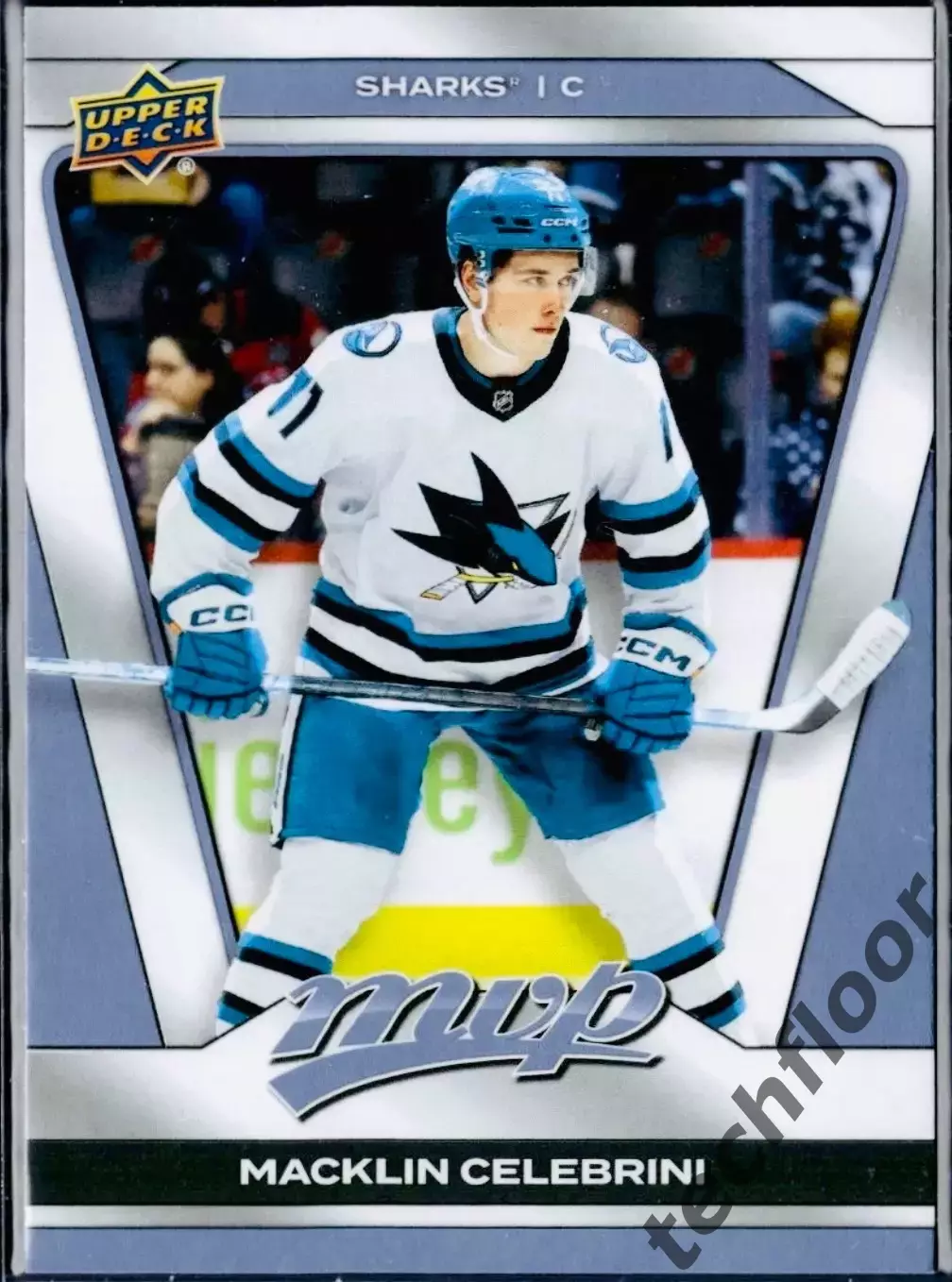 Карточка NHL Macklin Celebrini San Jose Sharks