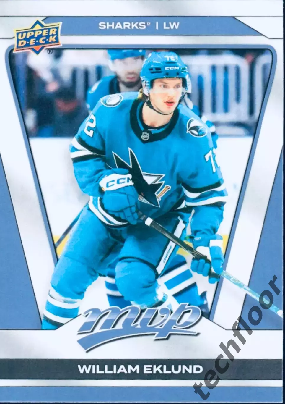Карточка NHL William Eklund San Jose Sharks