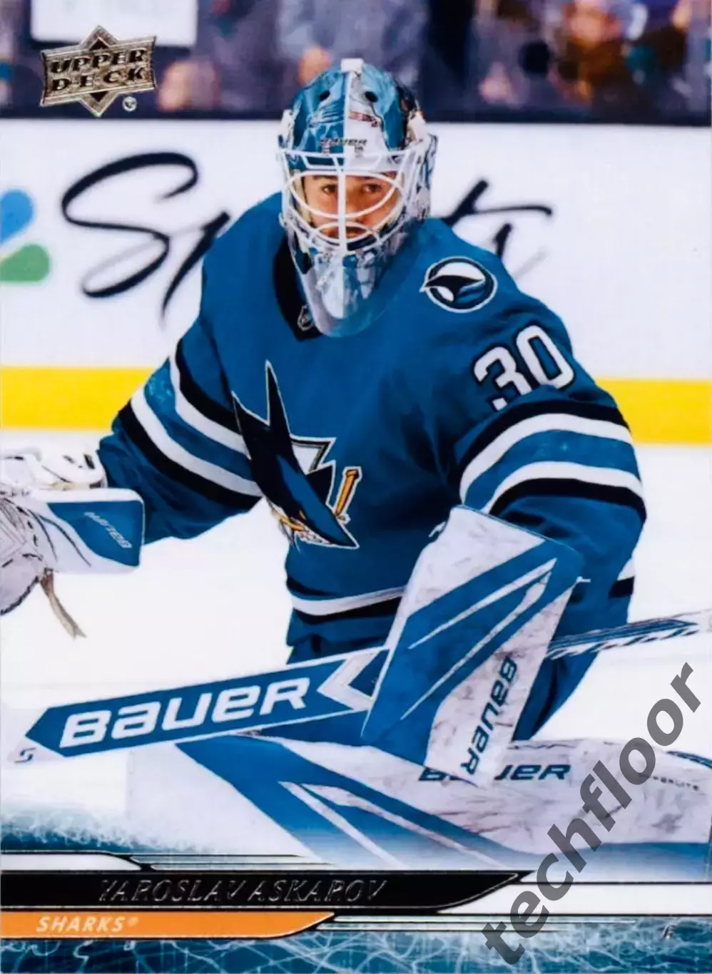 Карточка NHL Yaroslav Askarov San Jose Sharks/Ярослав Аскаров Сан-Хосе Шаркс НХЛ