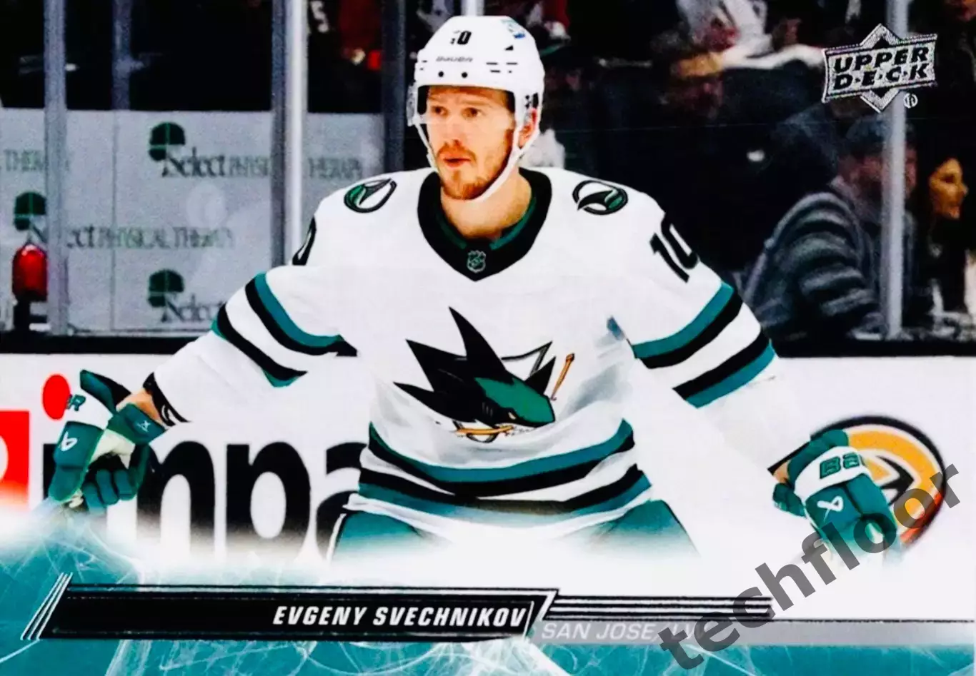 Карточка NHL Evgeny Svexhnikov San Jose Sharks/Евгений Свечников Сан-Хосе НХЛ