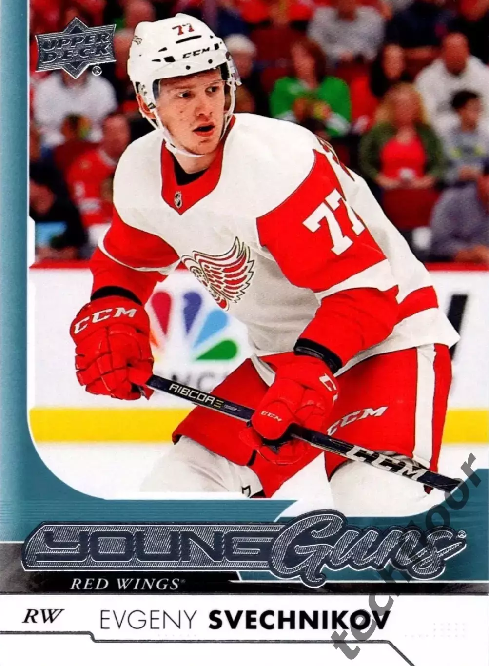 Карточка NHL Evgeny Svechnikov Detroit Red Wings/Евгений Свечников Детройт НХЛ