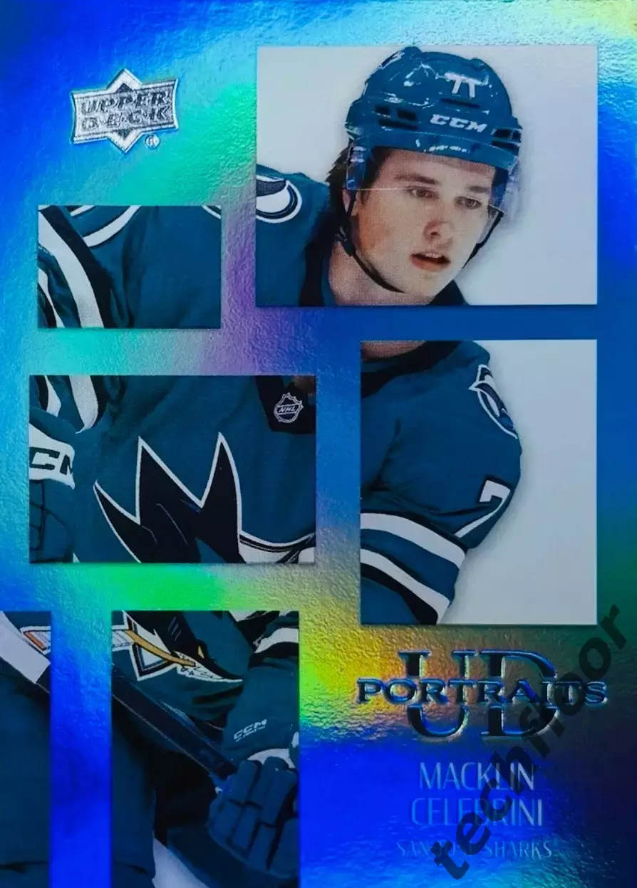 Карточка NHL Macklin Celebrini San Jose Sharks/Маклин Селебрини Сан-Хосе НХЛ
