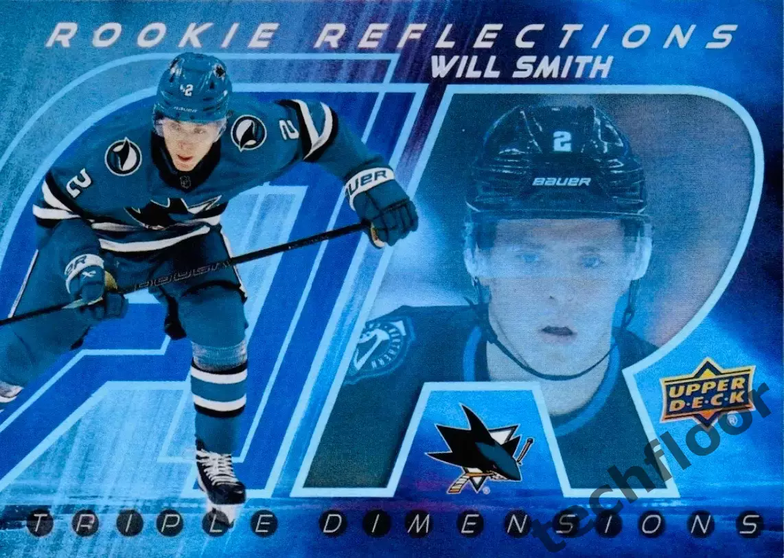 Карточка NHL Will Smith San Jose Sharks/Уилл Смит Сан-Хосе НХЛ