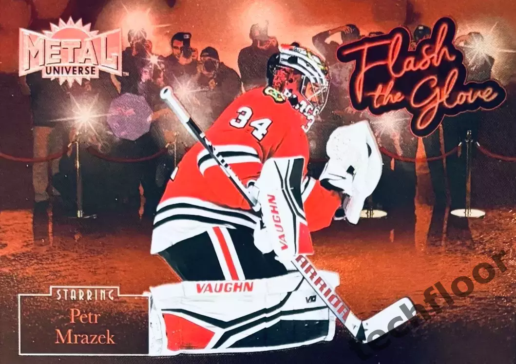 Карточка NHL Petr Mrazek Chicago Blackhawks/Петр Мразек Чикаго НХЛ