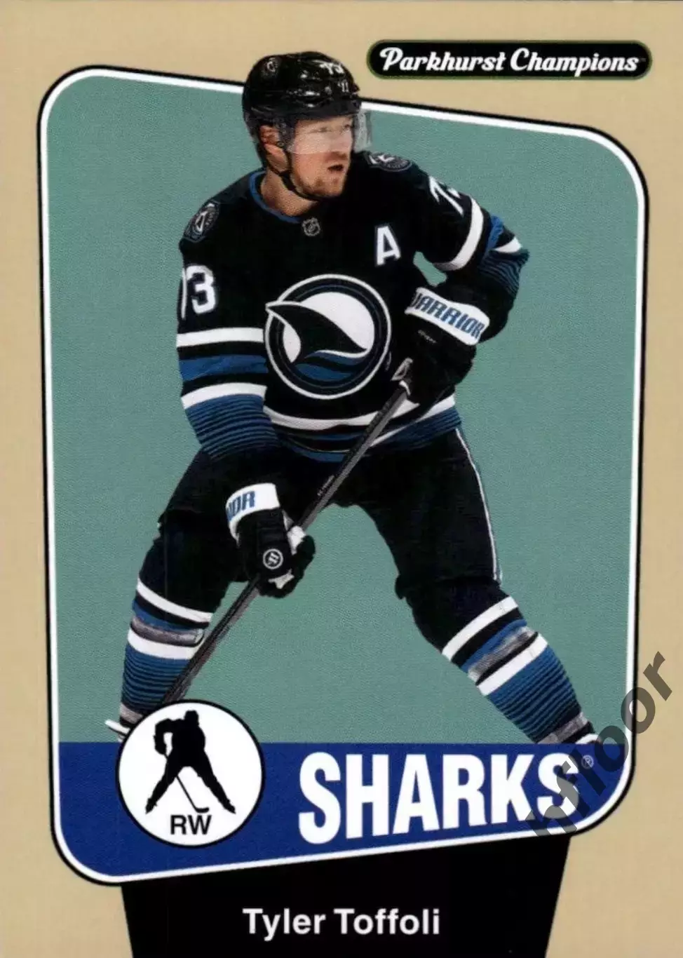 Карточка NHL Tyler Toffoli San Jose Sharks /Тайлер Тоффоли Сан-Хосе Шаркс НХЛ