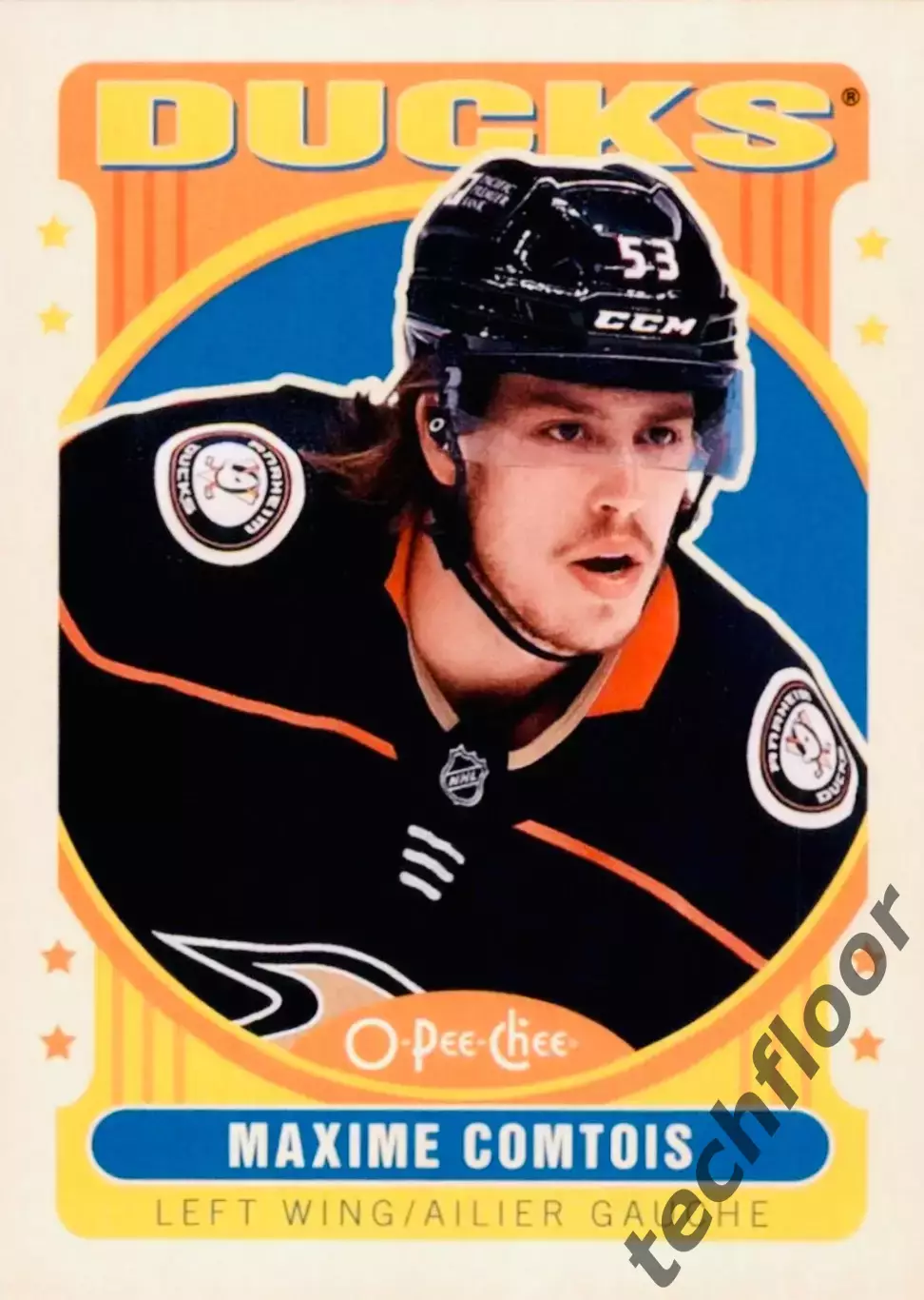Карточка NHL Maxime Comtois Anaheim Ducks/Максим Комтуа Анахайм Дакс НХЛ