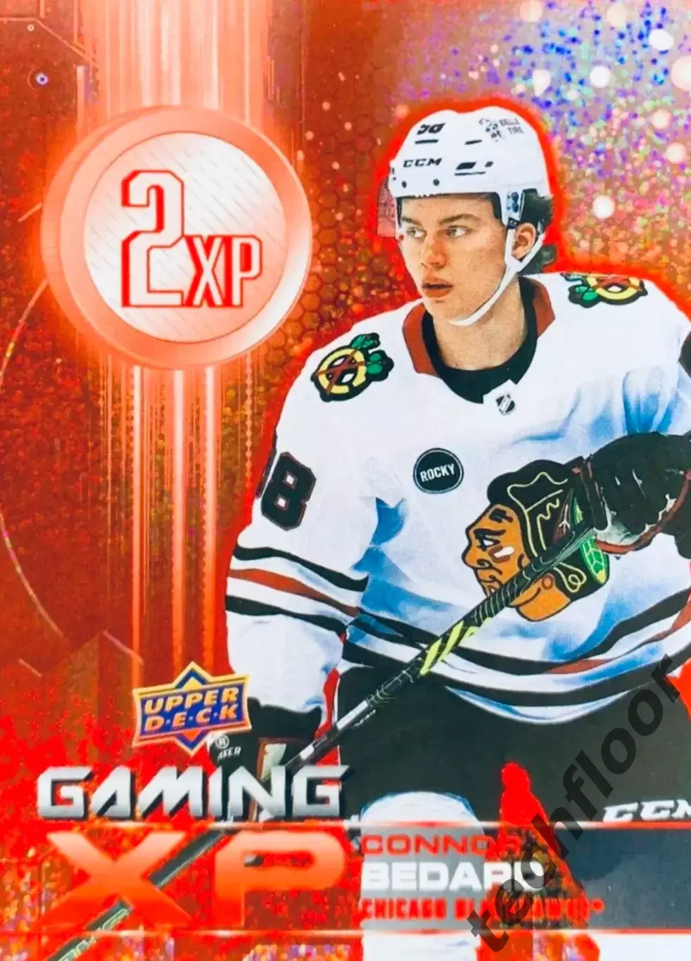 Карточка NHL Connor Bedard Chicago Blackhawks/Коннор Бедард Чикаго НХЛ