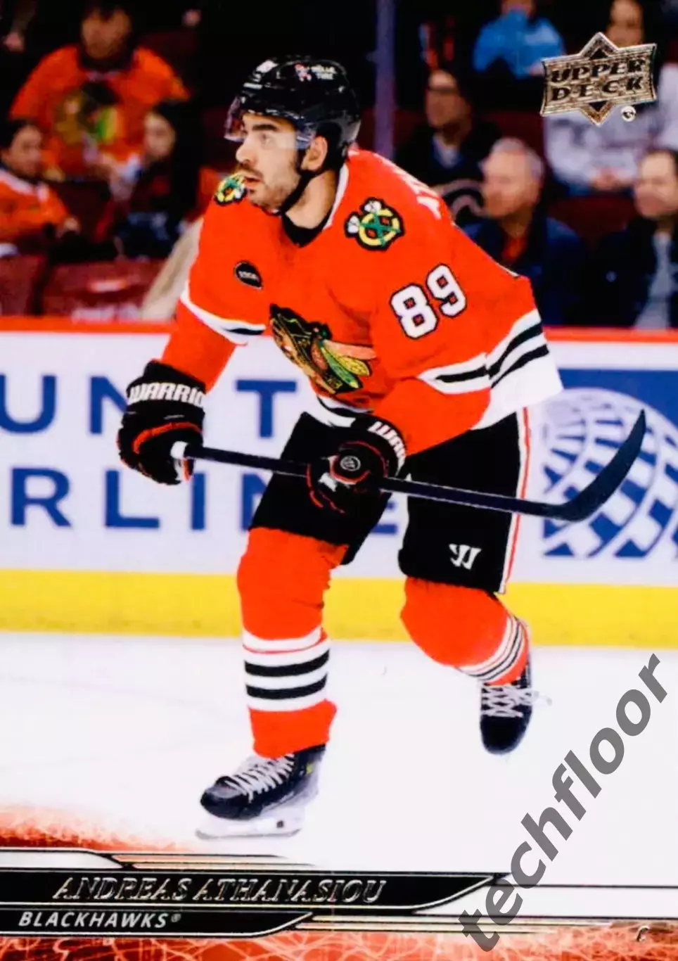 Карточка NHL Andreas Athanasiou Chicago Blackhawks/Андреас Атанасиу Чикаго НХЛ