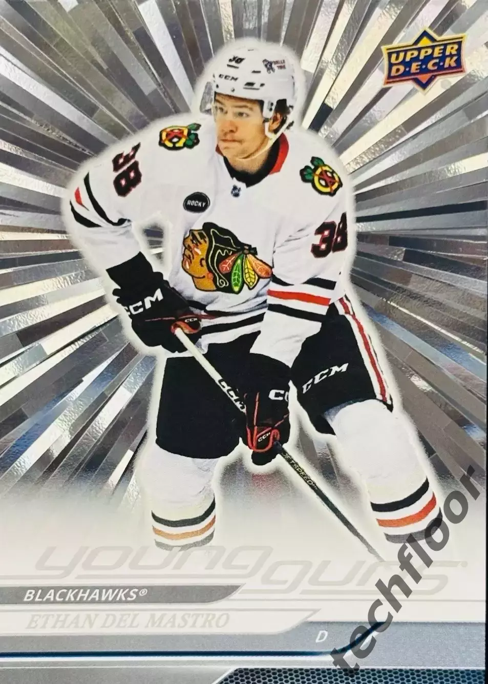 Карточка NHL Ethan Del Mastro Chicago Blackhawks/ Итан Дель Мастро