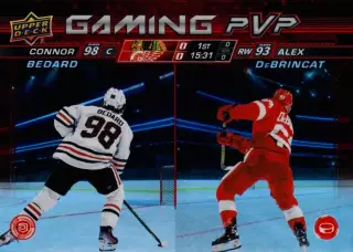 Карточка NHL Connor Bedard/Alex DeBrincat Chicago/Detroit