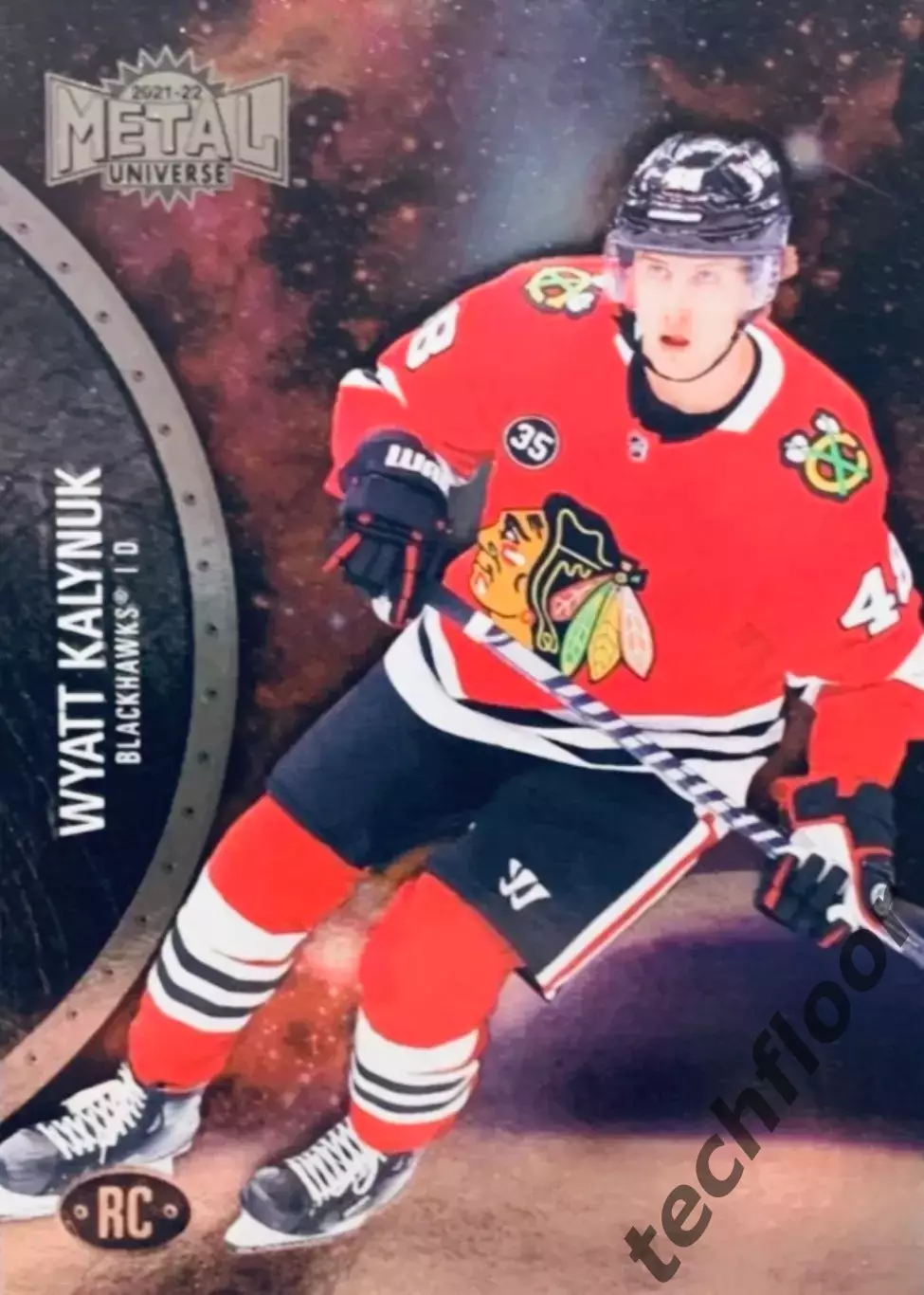 Карточка NHL Wyatt Kalynuk Chicago Blackhawks RC