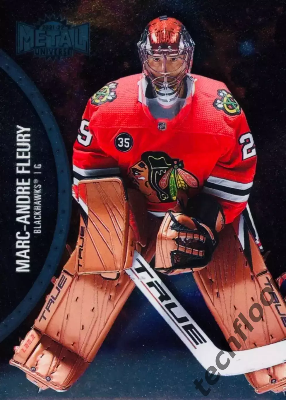 Карточка NHL Marc-Andre Fleury Chicago Blackhawks/Марк-Андре Флери Чикаго НХЛ