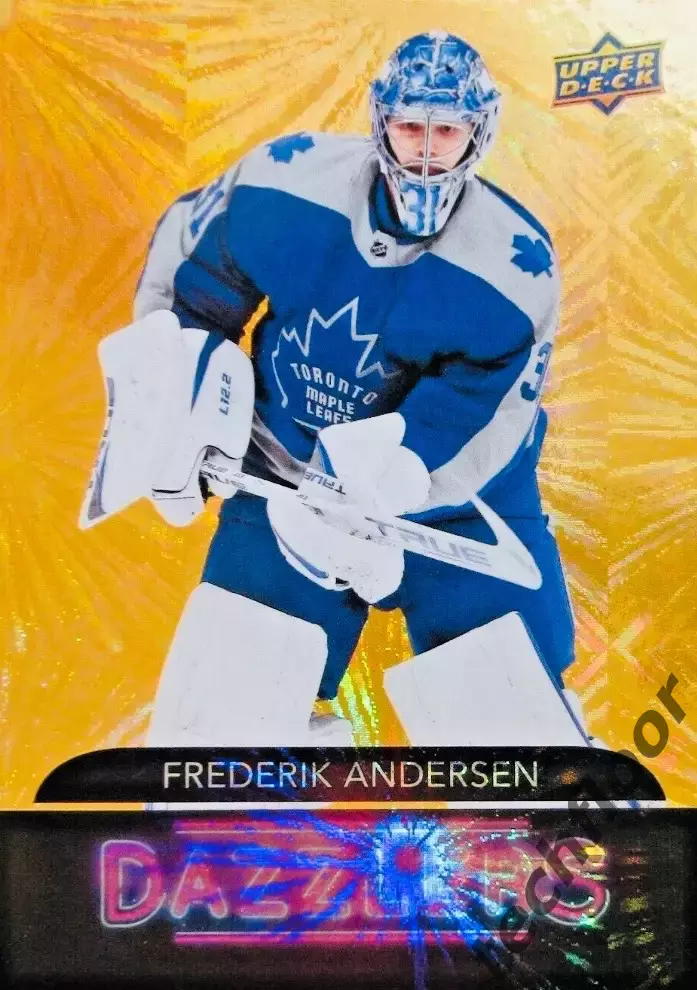 Карточка NHL Frederik Andersen Toronto Maple Leafs/Фредерик Андерсен Торонто НХЛ