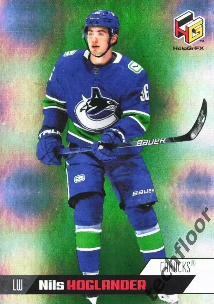 Карточка NHL Nils Hoglander Vancouver Canucks/Нилс Хогландер Ванкувер НХЛ