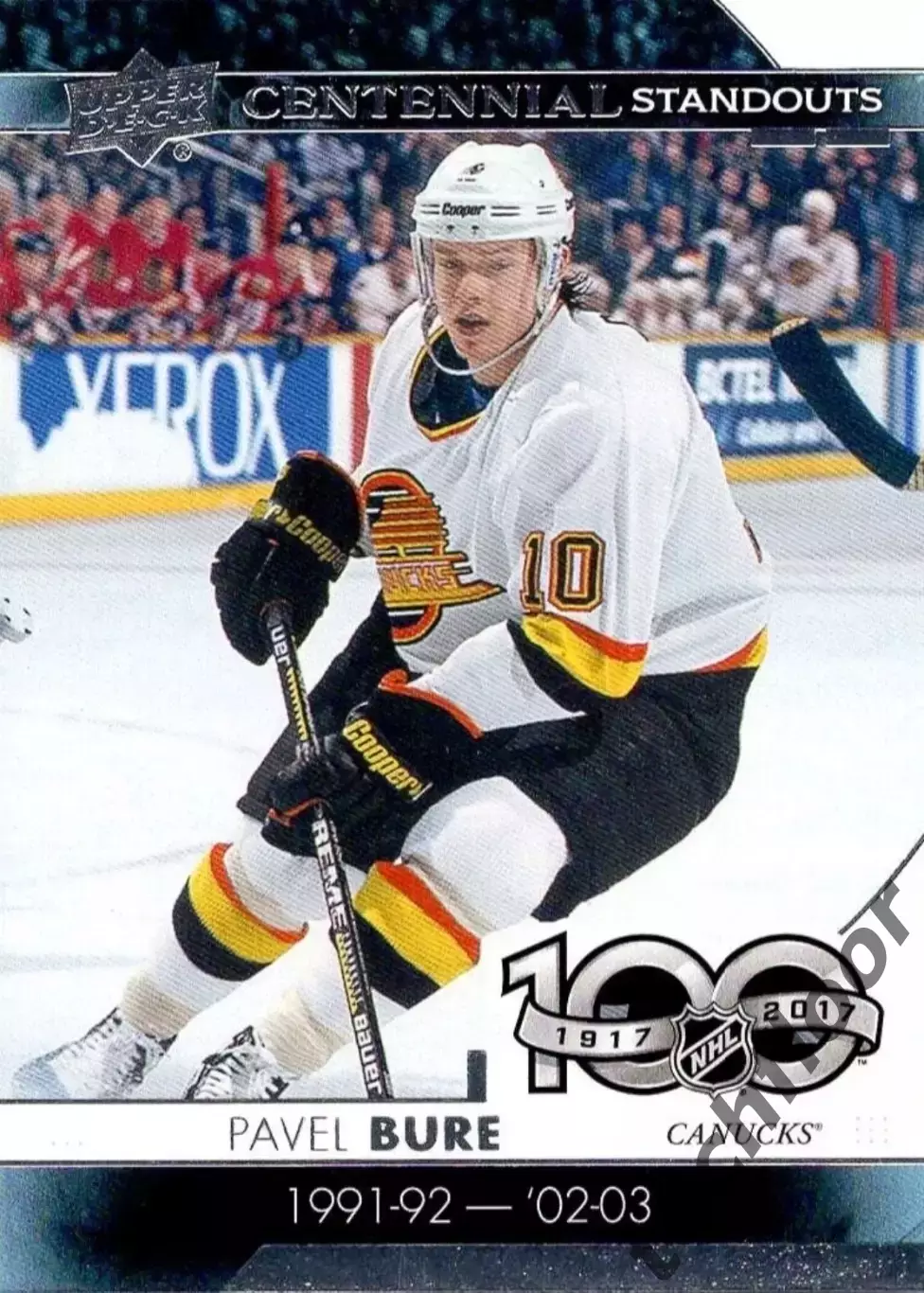 Карточка NHL Pavel Bure Vancouver Canucks/ Павел Буре Ванкувер НХЛ