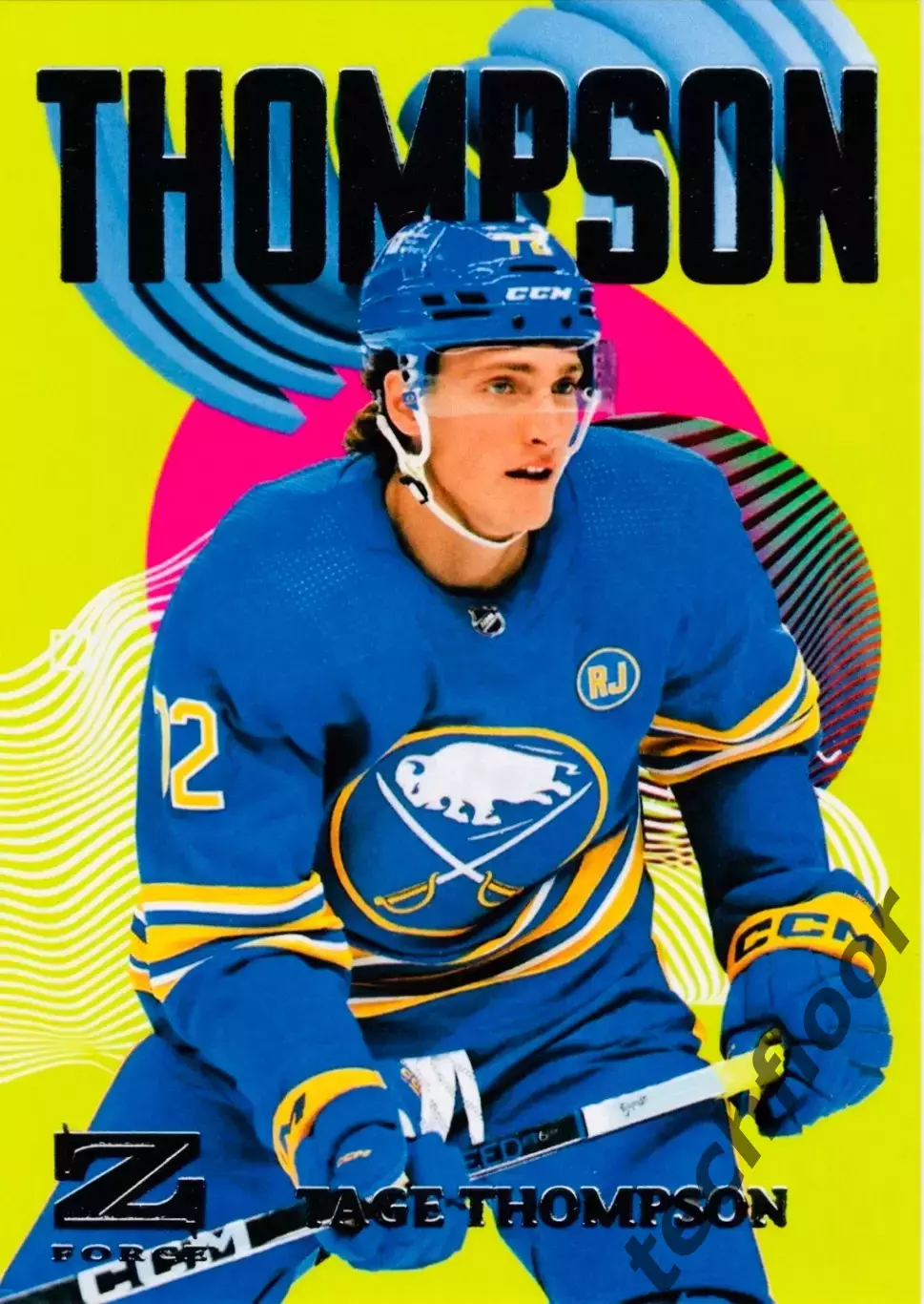 Карточка NHL Tage Thompson Buffalo Sabres/ Тэйдж Томпсон Баффало НХЛ