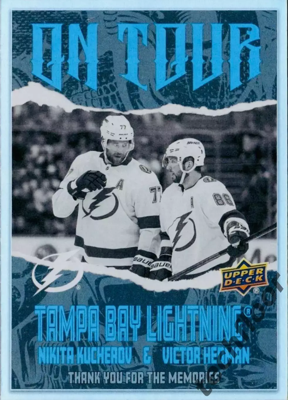 Карточка NHL Nikita Kucherov/Victor Hedman Tampa Bay/Кучеров/Хедман Тампа НХЛ