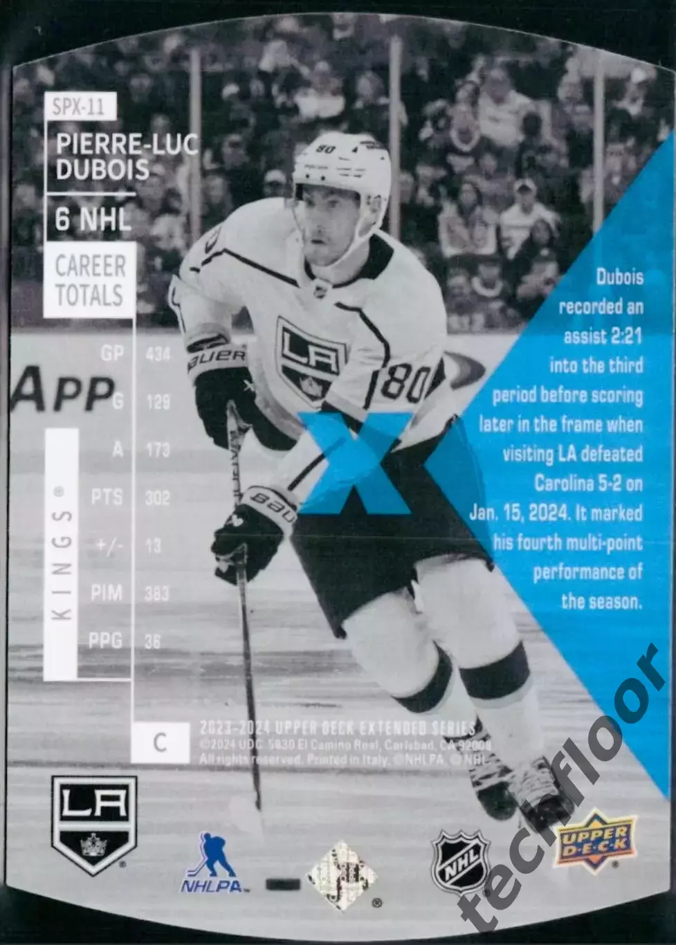 Карточка NHL Pierre-Luc Dubois LA Kings/Пьер-Люк Дюбуа Лос-Анджелес НХЛ 1