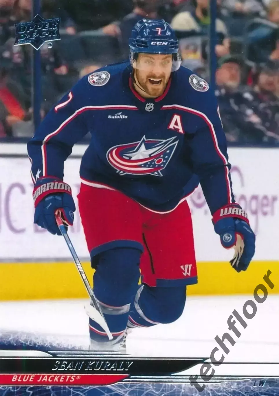 Карточка NHL Sean Kuraly Columbus Blue Jackets/Шон Курали Коламбус НХЛ