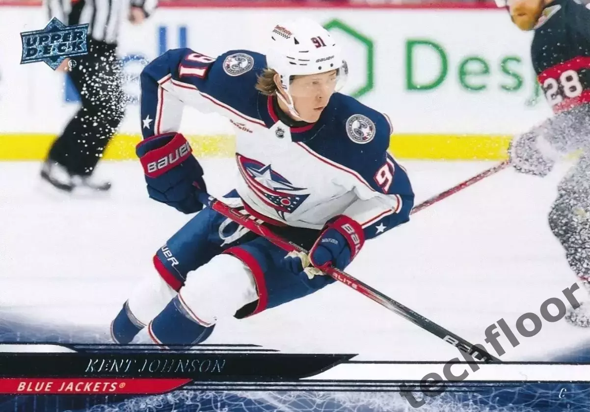 Карточка NHL Kent Johnson Columbus Blue Jackets/Кент Джонсон Коламбус НХЛ