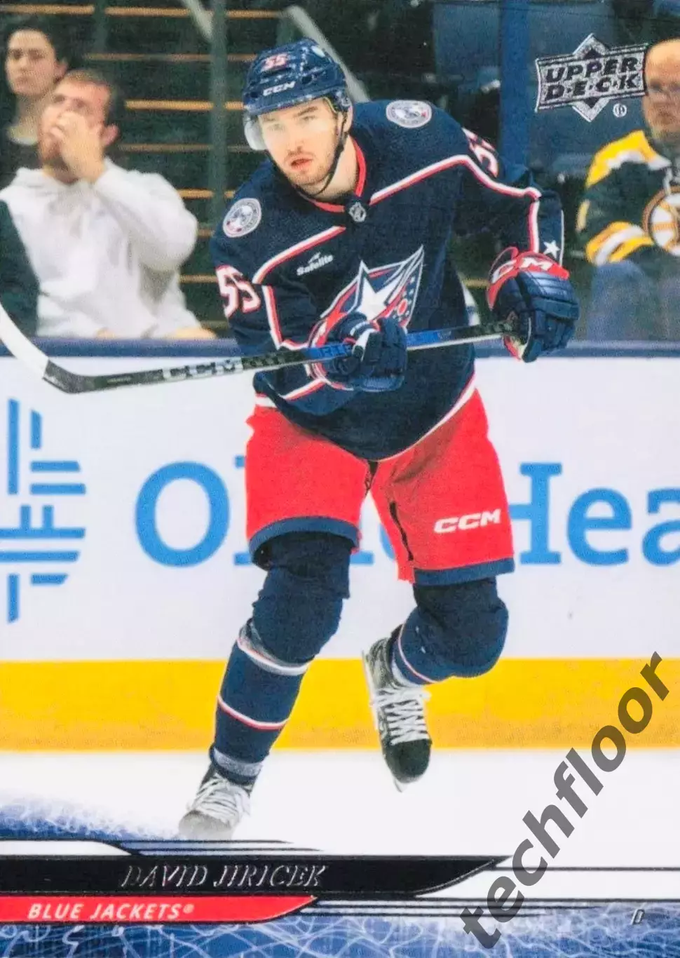 Карточка NHL David Jiricek Columbus Blue Jackets / Давид Иржичек Коламбус НХЛ