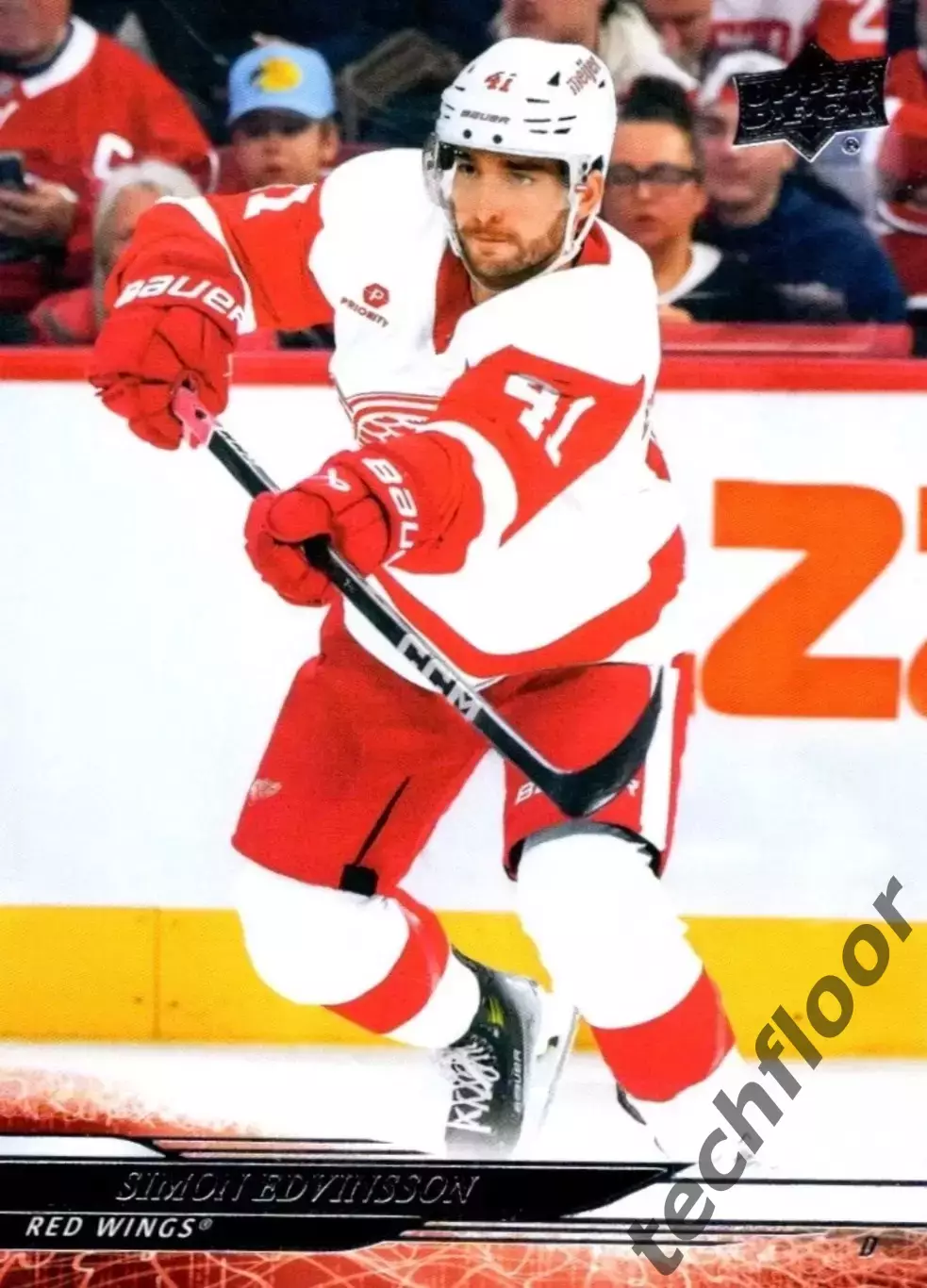 Карточка NHL Simon Edvinsson Detroit Red Wings/Симон Эдвинссон Детройт НХЛ