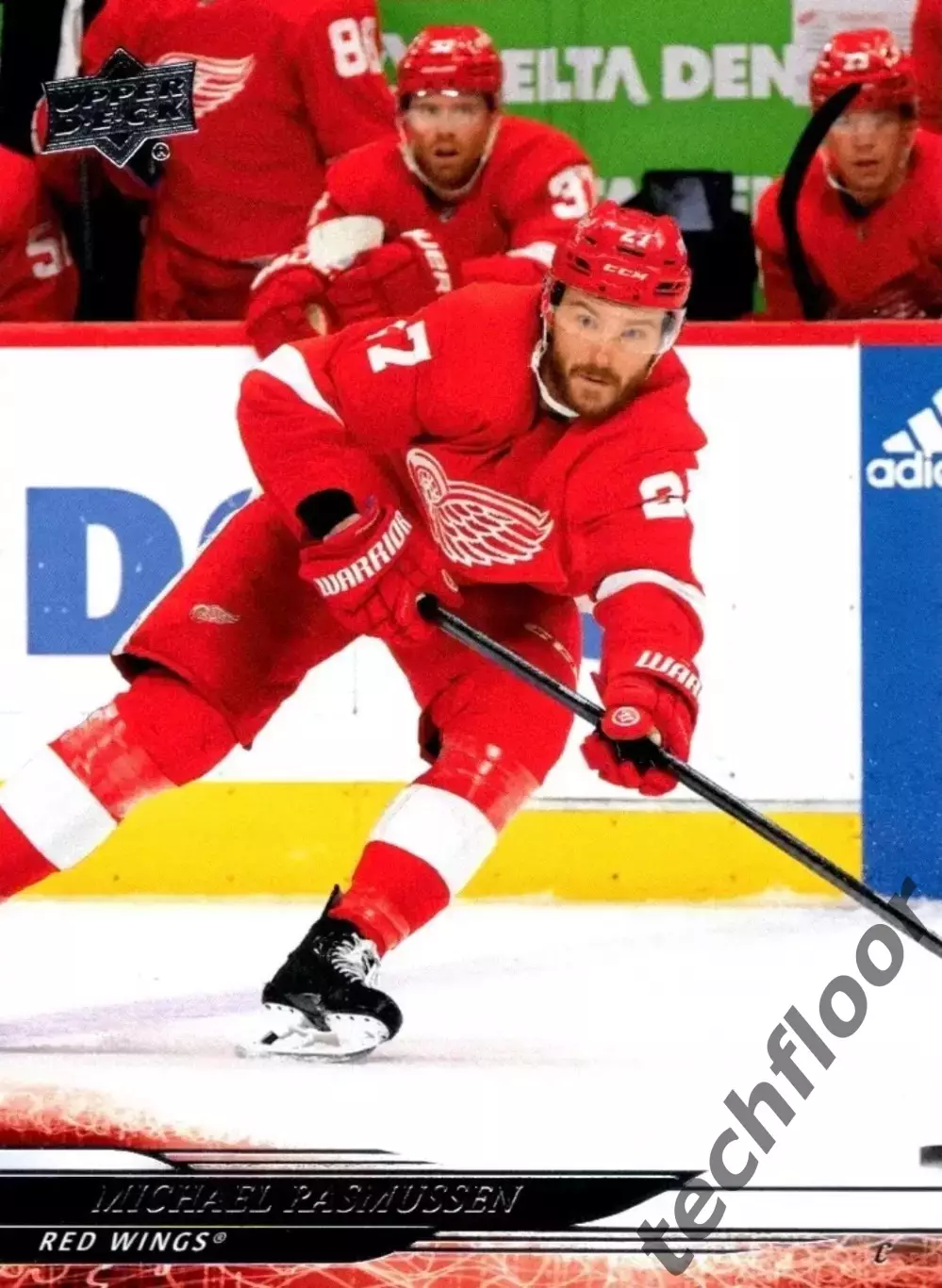 Карточка NHL Michael Rasmussen Detroit Red Wings/Майкл Расмуссен Детройт НХЛ