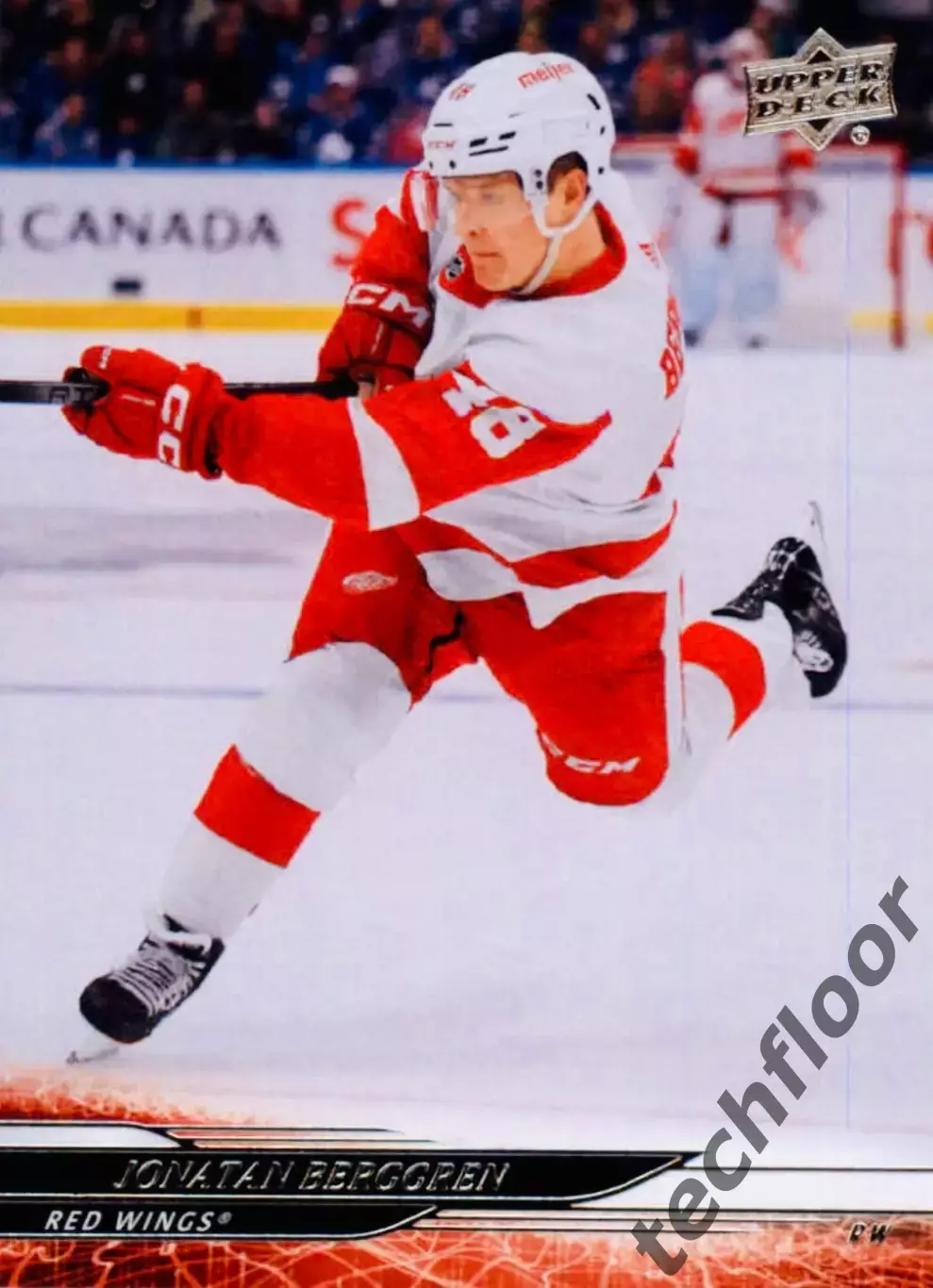 Карточка NHL Jonatan Berggren Detroit Red Wings/Джонатан Берггрен Детройт НХЛ