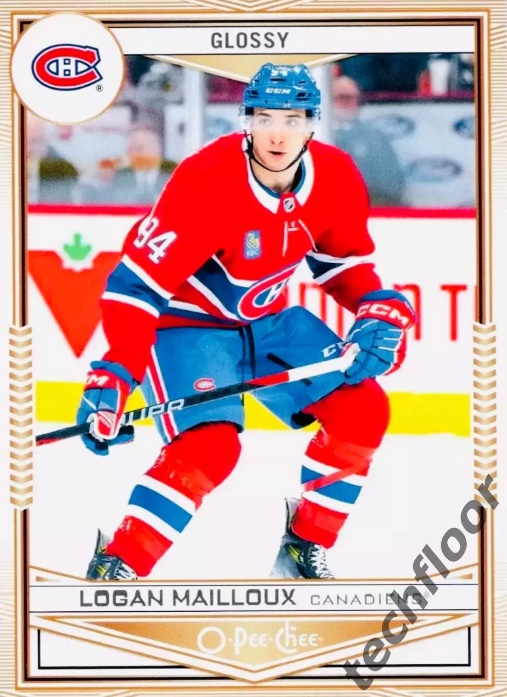 Карточка NHL Logan Mailloux Montreal Canadiens/Логан Мейлу Монреаль НХЛ