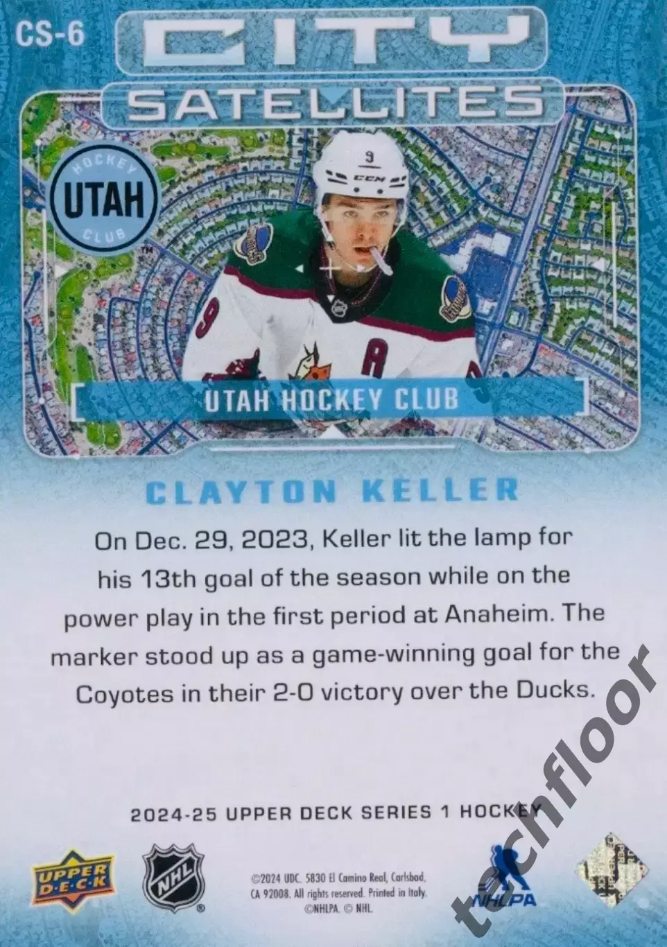 Карточка NHL Clayton Keller Utah/Клейтон Келлер Юта НХЛ 1