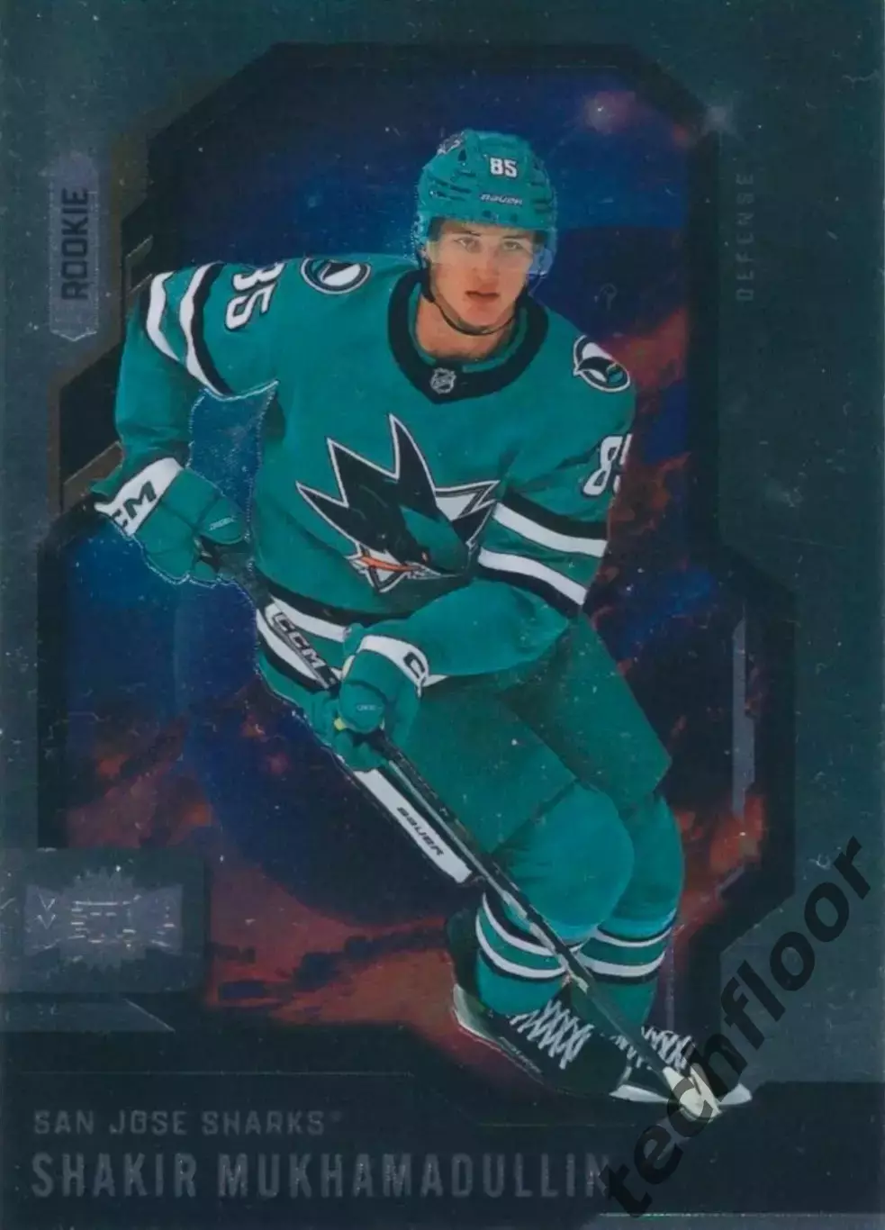 Карточка NHL Shakir Mukhamadullin San Jose Sharks/Шакир Мухамадуллин Сан-Хосе