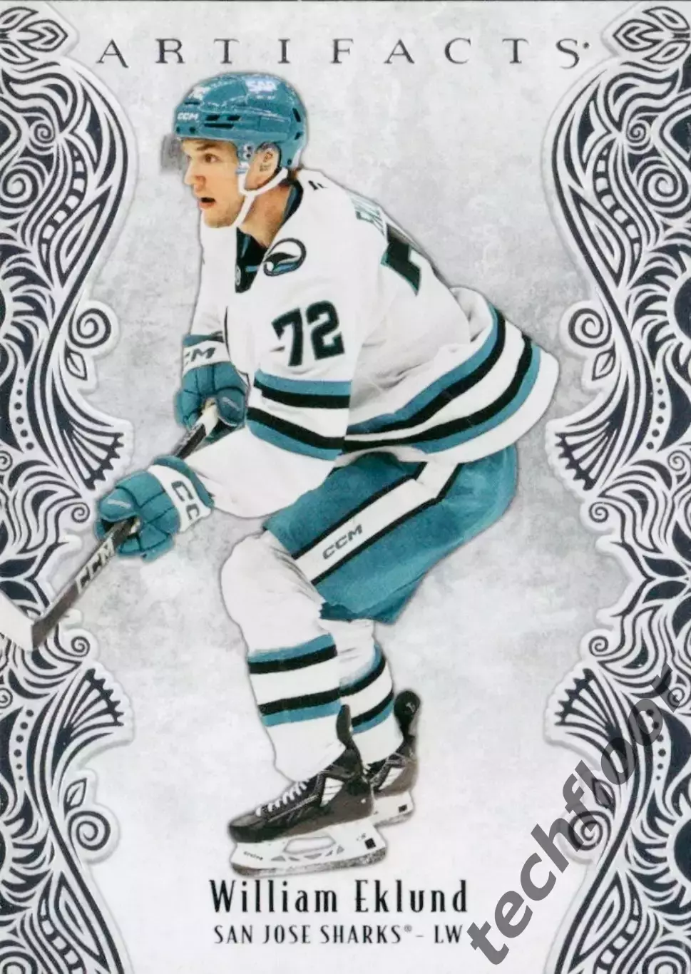 Карточка NHL William Eklund San Jose Sharks/ Виллиам Эклунд Сан-Хосе Шаркс НХЛ