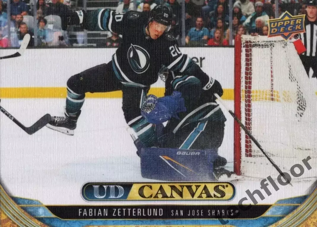 Карточка NHL Fabian Zetterlund San Jose Sharks / Фабиан Зеттерлунд Сан-Хосе НХЛ