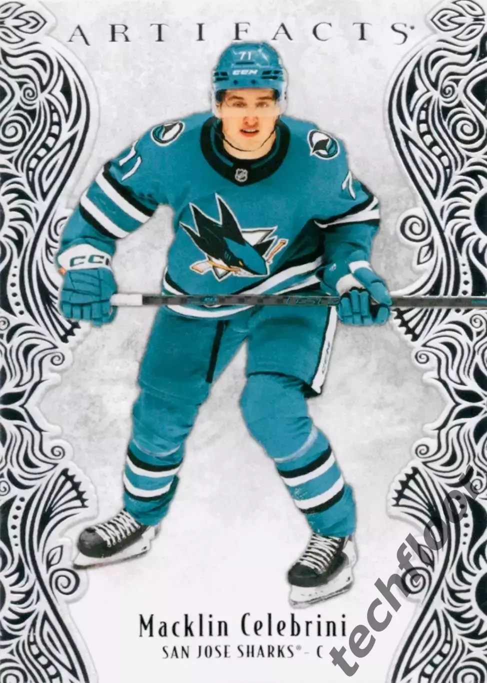 Карточка NHL Macklin Celebrini San Jose Sharks/Маклин Селебрини Сан-Хосе Шаркс
