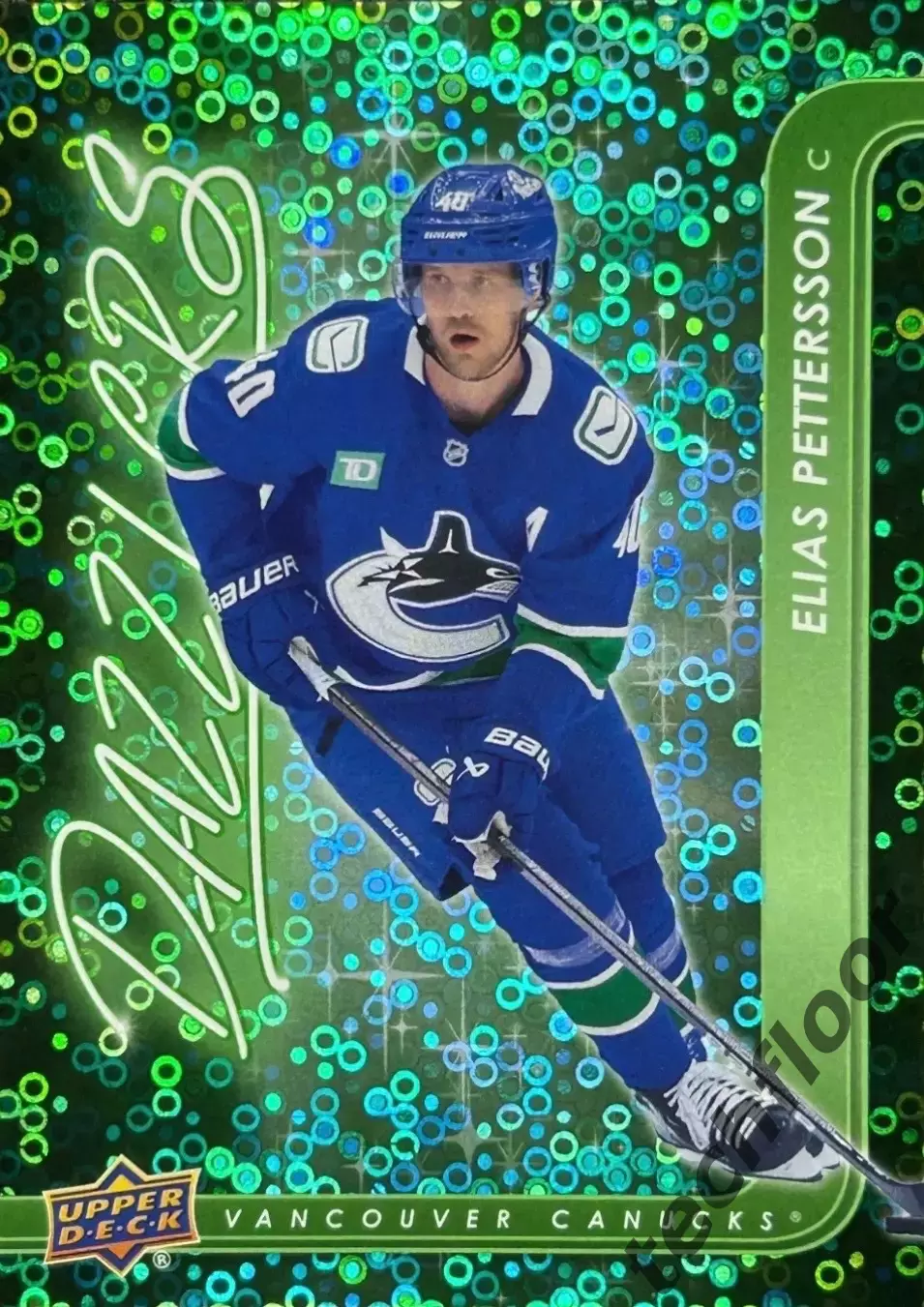 Карточка NHL Elias Pettersson Vancouver Canucks/Элиас Петтерссон Ванкувер НХЛ