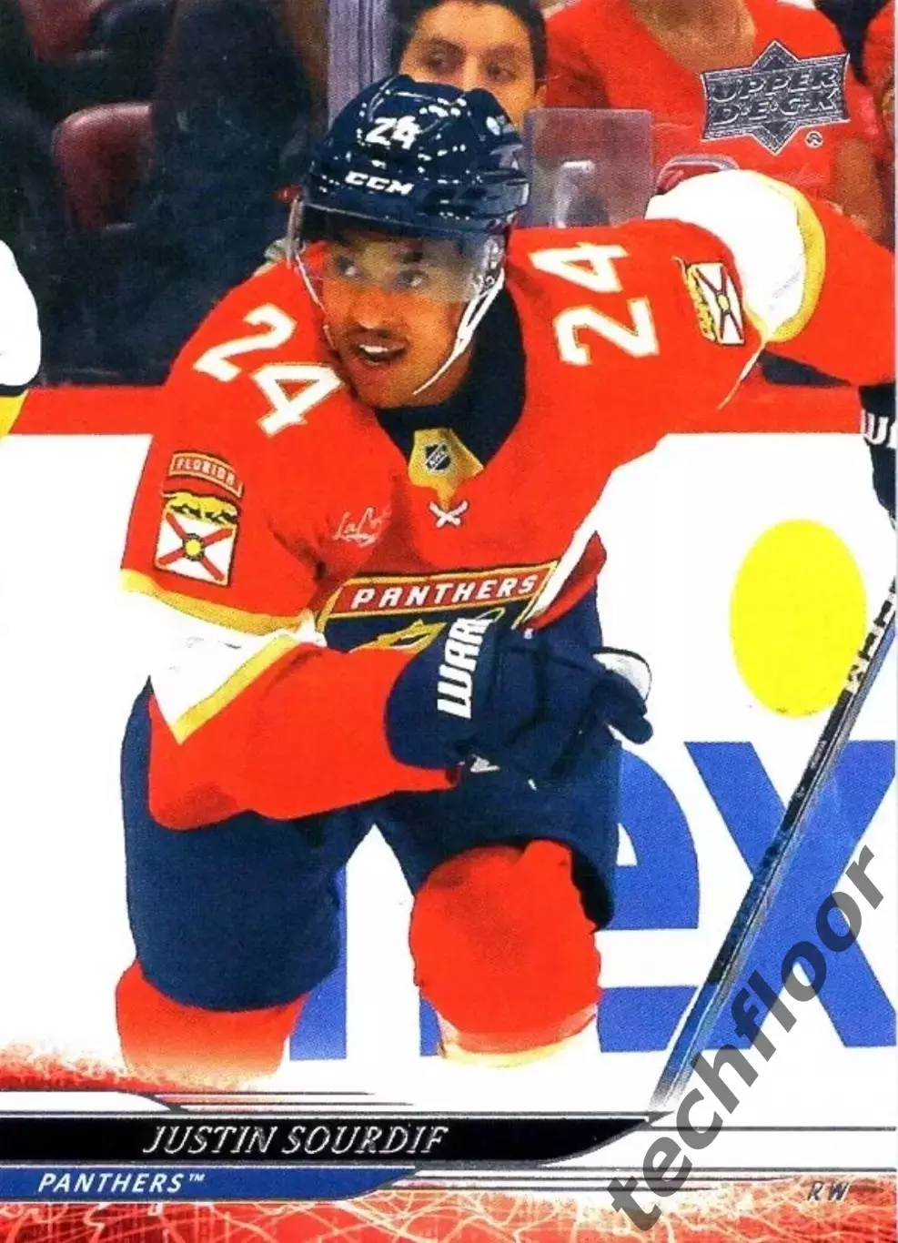 Карточка NHL Justin Sourdif Florida Panthers/Джастин Сурдиф Флорида НХЛ