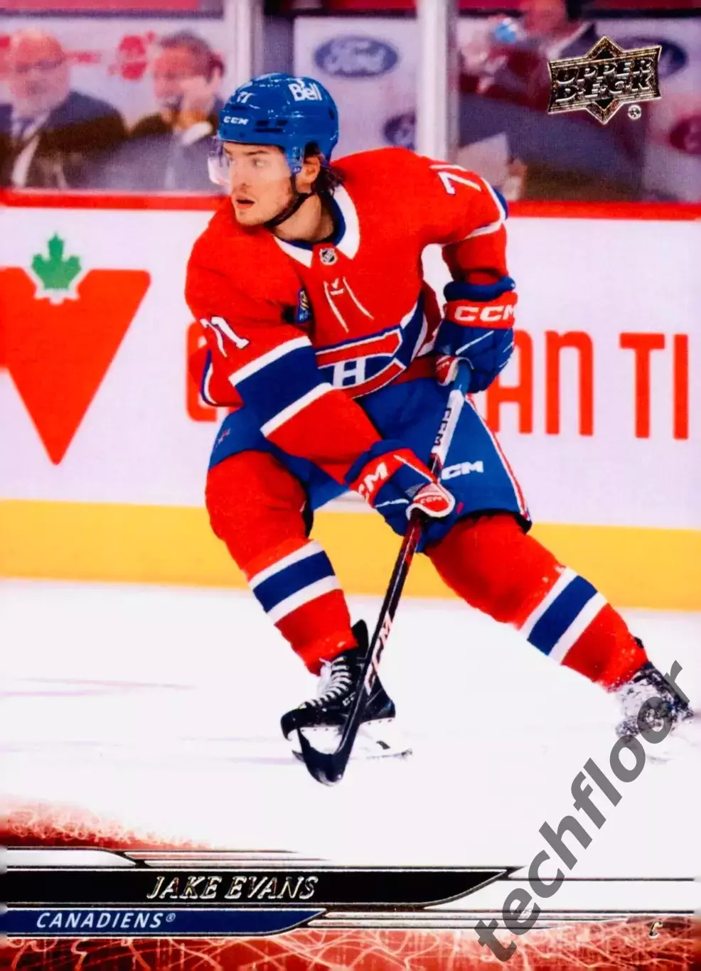Карточка NHL Jake Evans Montreal Canadiens/Джейк Эванс Монреаль НХЛ