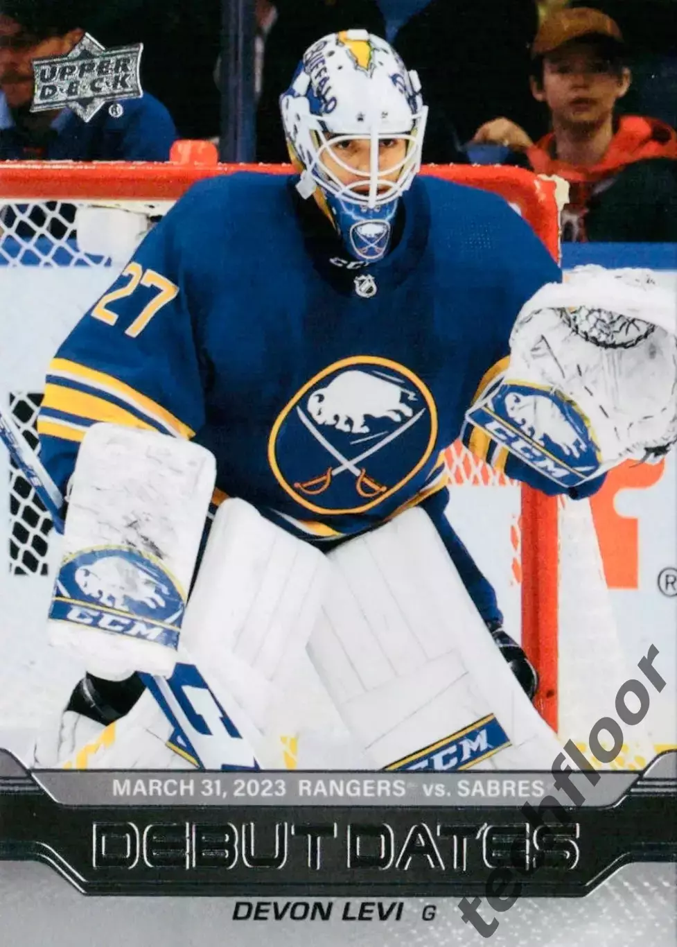 Карточка NHL Devon Levi Buffalo Sabres/Девон Леви Баффало НХЛ