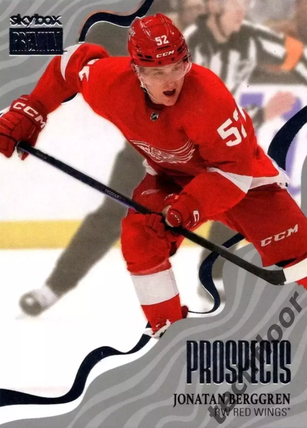 Карточка NHL Jonatan Berggren Detroit Red Wings/Джонатан Берггрен Детройт НХЛ