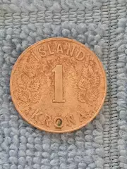 1 крона Исландия 1970